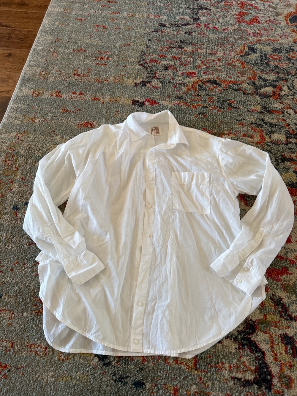 A Shirt Thing White M/L perfect condition thinner type fabric smoke pet free